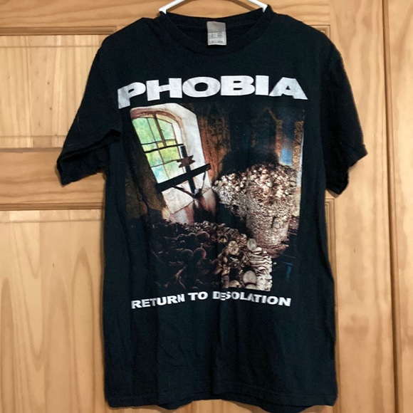 🤘🏼 PHOBIA Black Band Tshirt 🤘🏼 - Picture 1 of 4